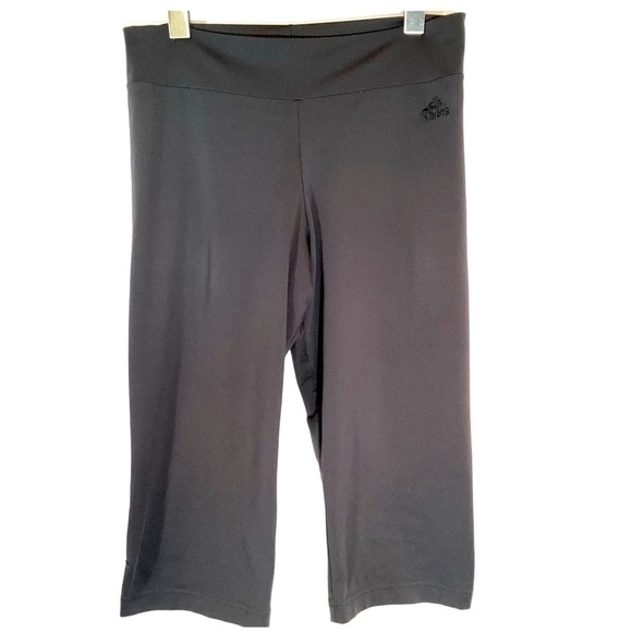 Adidas Leggings Grey Capri Yoga Pants Size M Workout Pants - Picture 1 of 6